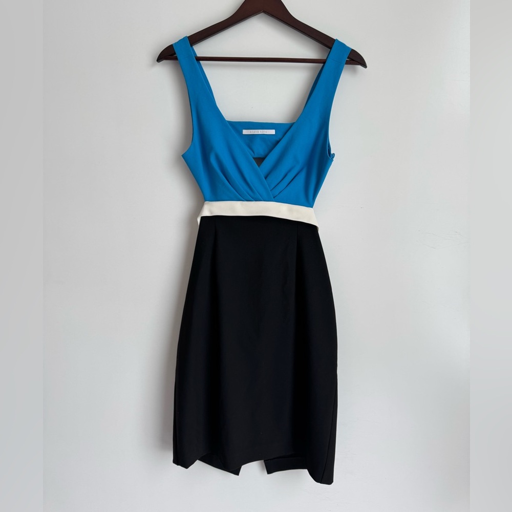 Black Halo Scott Cutout Sheath‎ Dress Women 6 Blue White Black ASO celebrities - Picture 3 of 12